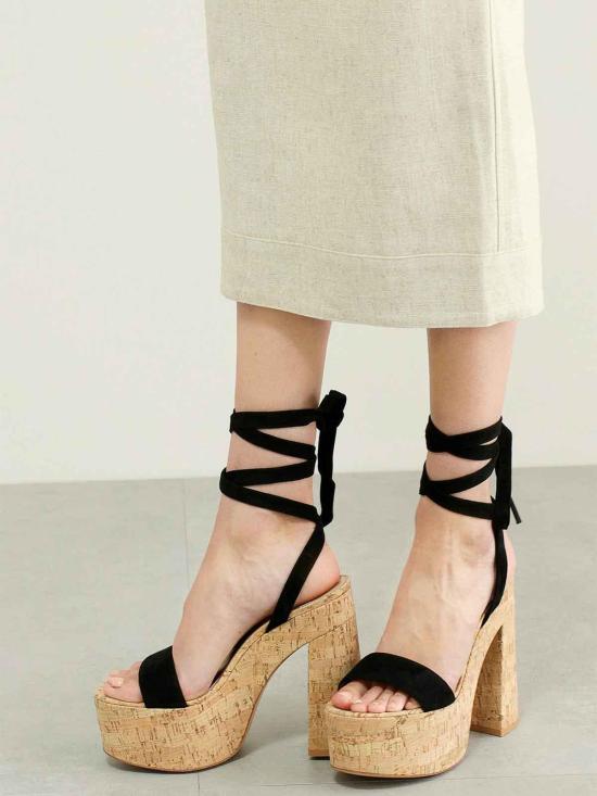  지안비토로시 뮬/슬리퍼 G3170285RICCSGNESUBLACKCORK - GIANVITO ROSSI