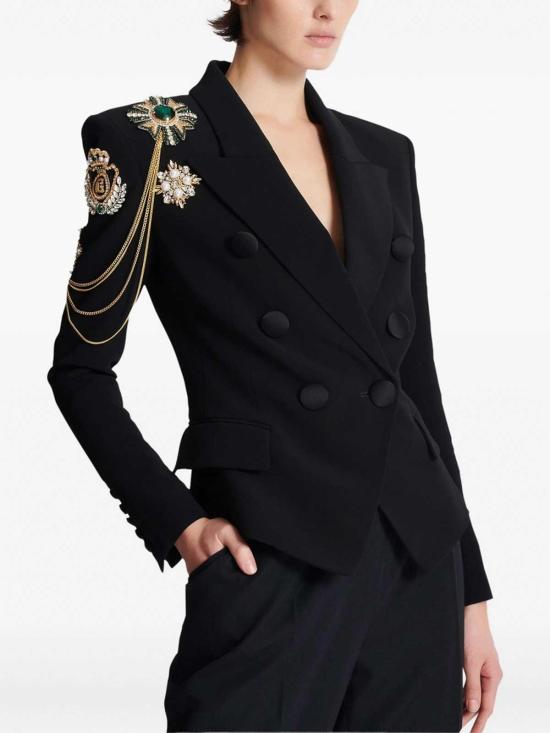  발망 자켓 FF1SI056PD19EAH Black - BALMAIN