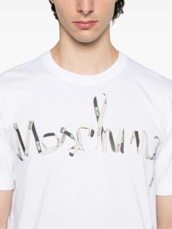  모스키노 반팔 티셔츠 524107091001 White - MOSCHINO