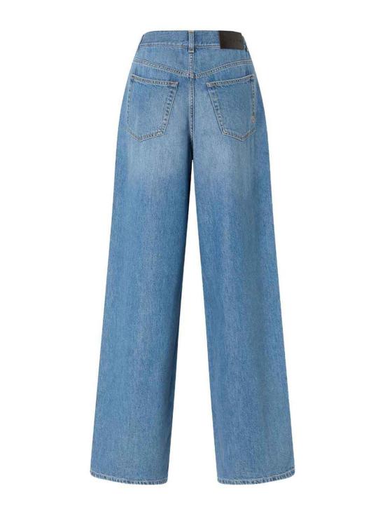 25SS 핑코 스트레이트 팬츠 104601A2DRPJO Blue - PINKO