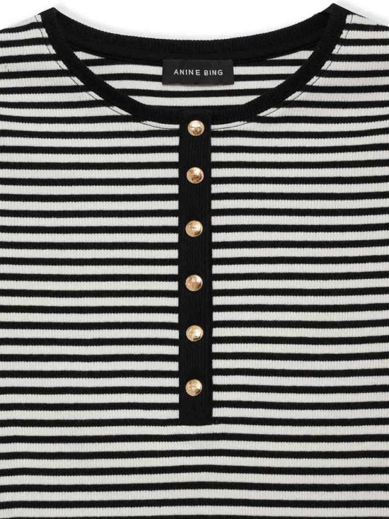  애니빙 반팔 티셔츠 A0810315MTL2 Black - ANINE BING