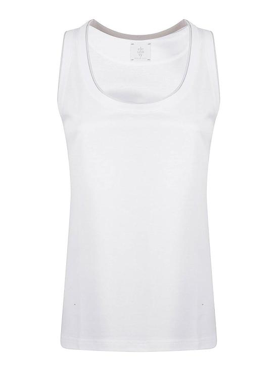 25SS 일레븐티 민소매 티셔츠 K80TSHI05NTES0K2990175 White