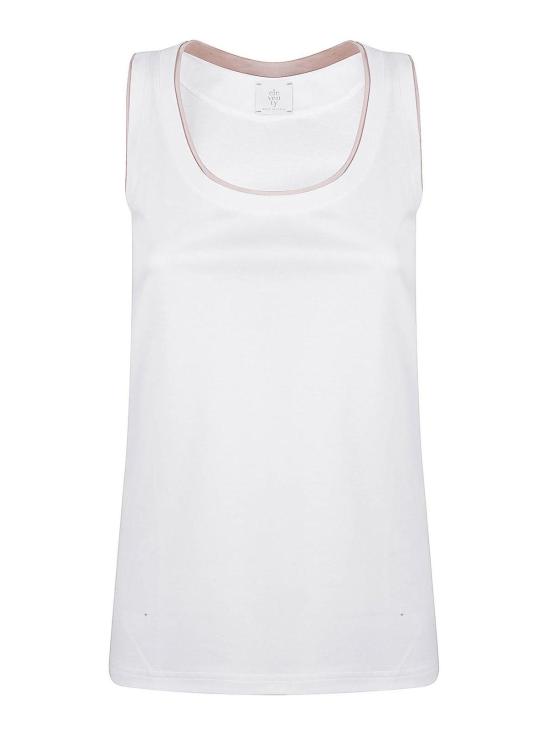 25SS 일레븐티 민소매 티셔츠 K80TSHI05NTES0K2990190 White