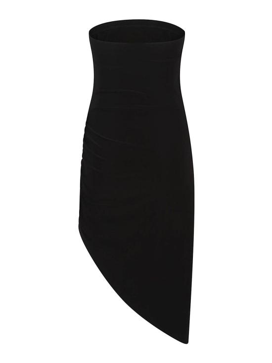 25SS 노마카말리 미디 스커트 KK4223PL949001 Black - NORMA KAMALI