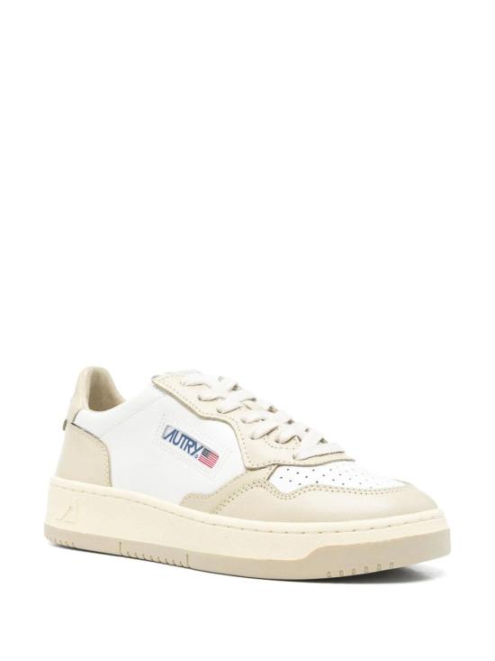 25FW 오트리 메달리스트 로우 레더 스니커즈 AULWWB60 White - AUTRY