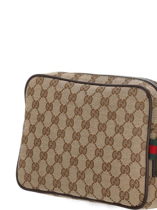 25FW 구찌 캔버스 스몰 크로스바디 백 834802 FAEPS9752 B EBONY COCOA VRV - GUCCI