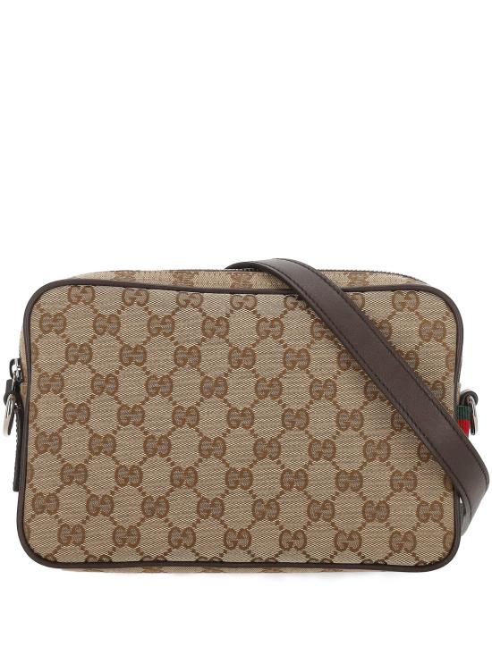 25FW 구찌 캔버스 스몰 크로스바디 백 834802 FAEPS9752 B EBONY COCOA VRV