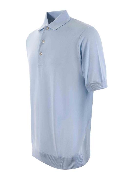 26SS 필리포 드 로렌티스 폴로 티셔츠 PL1MCPARCR14R800 Light Blue - FILIPPO DE LAURENTIIS