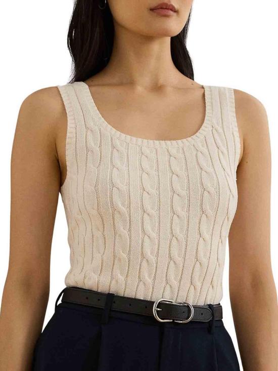 26SS 랄프 로렌 민소매 티셔츠 200862152001 Cream - RALPH LAUREN