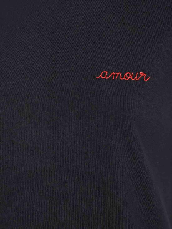  메종 라비쉬 반팔 티셔츠 POITOUAMOURBLACK Black - MAISON LABICHE