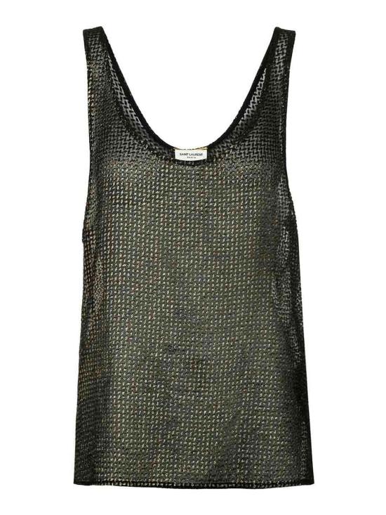  생로랑 민소매 티셔츠 632841Y3B611055 Black