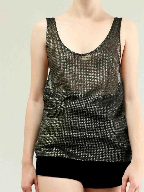  생로랑 민소매 티셔츠 632841Y3B611055 Black - SAINT LAURENT