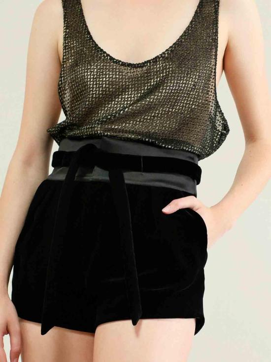  생로랑 민소매 티셔츠 632841Y3B611055 Black - SAINT LAURENT