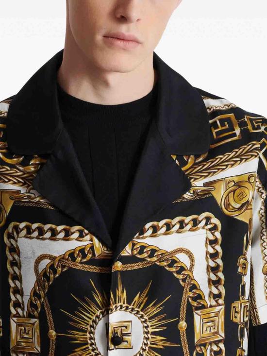  발망 셔츠 FH1HN150VI41EDC White - BALMAIN