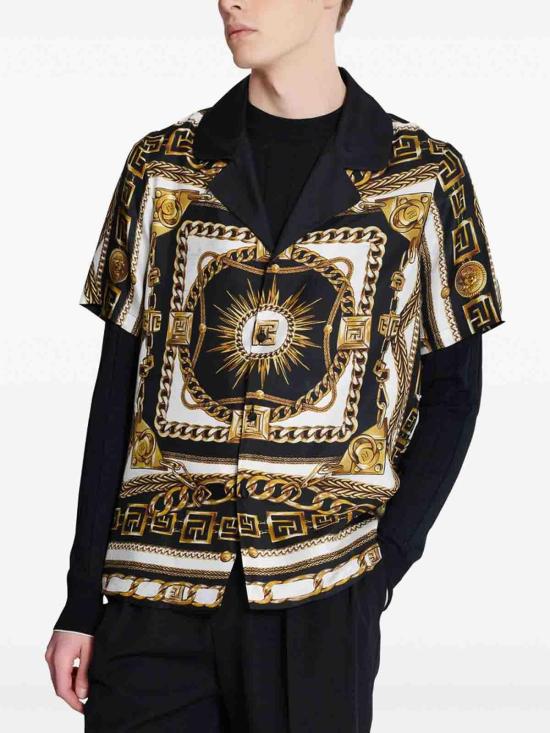  발망 셔츠 FH1HN150VI41EDC White - BALMAIN