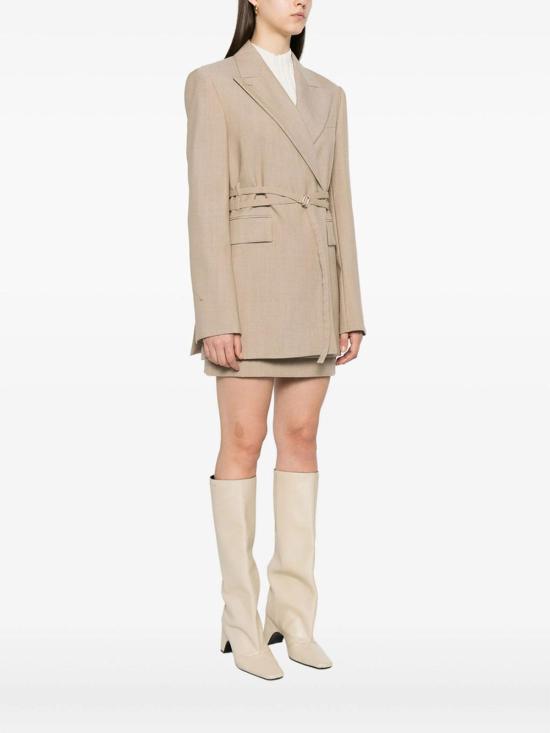  스포트막스 미디 스커트 TUBINGA295001 Beige - SPORTMAX