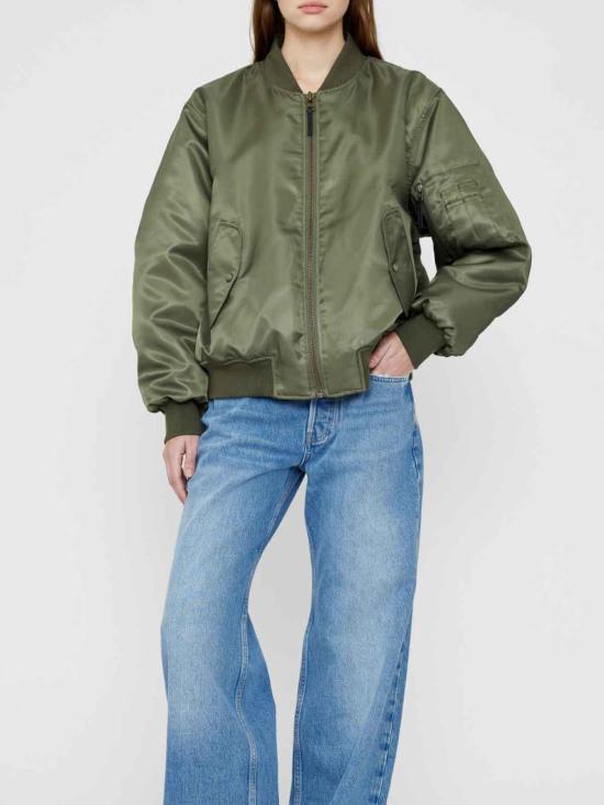  애니빙 봄버 자켓 A017160320 Dark Green - ANINE BING