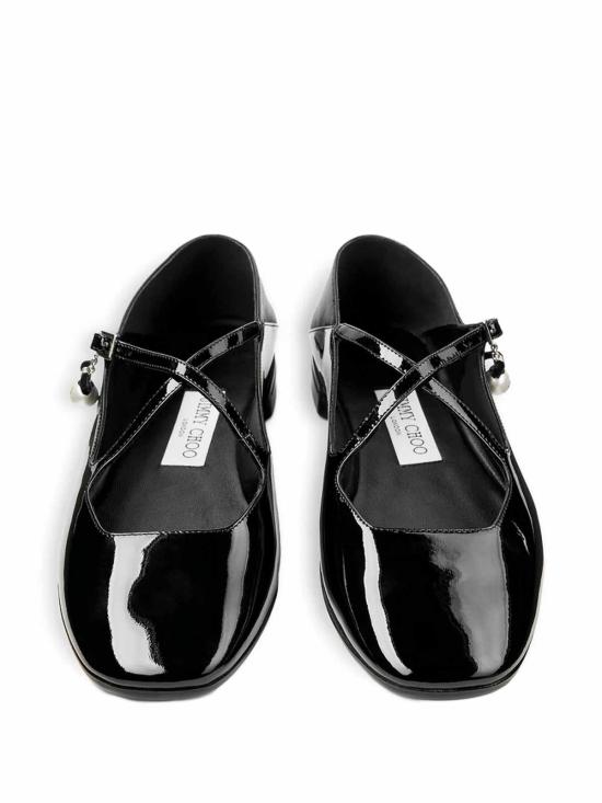 26FW 지미추 플랫 슈즈 ELERIBALLERINUKQBLACK Black - JIMMY CHOO