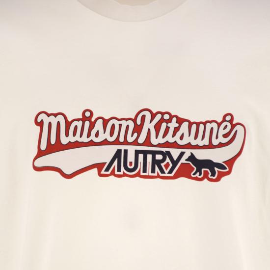 25FW 오트리 X 메종키츠네 폴로 티셔츠 TSPX WHITE - AUTRY X MAISON KITSUNE