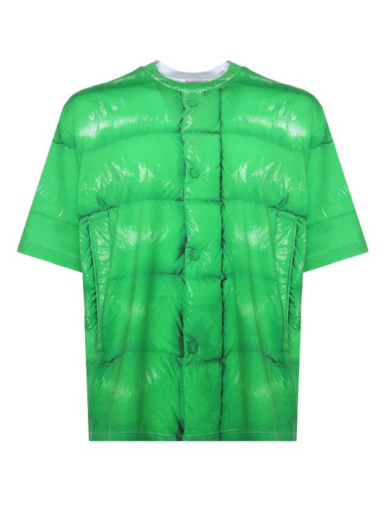 25FW 몽클레어 반팔 티셔츠 K24048C00001 89AYW86S Open green