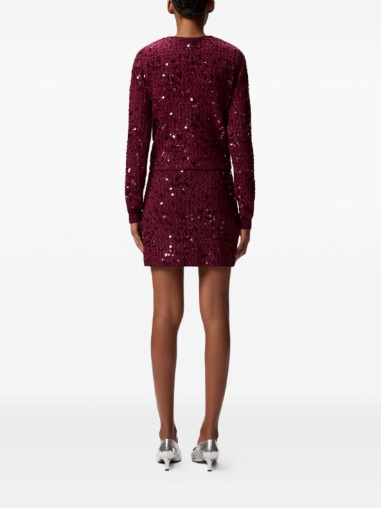 25FW 핑코 가디건 MAMMAMIA105935 A2Y9R57 Bordeaux - PINKO