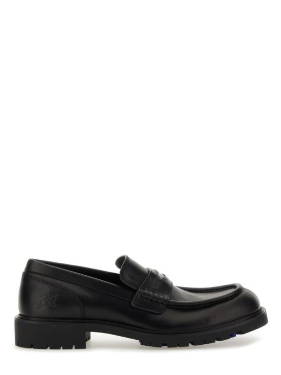 25FW 버버리 레더 로그 로퍼 8111385 A1189 Black