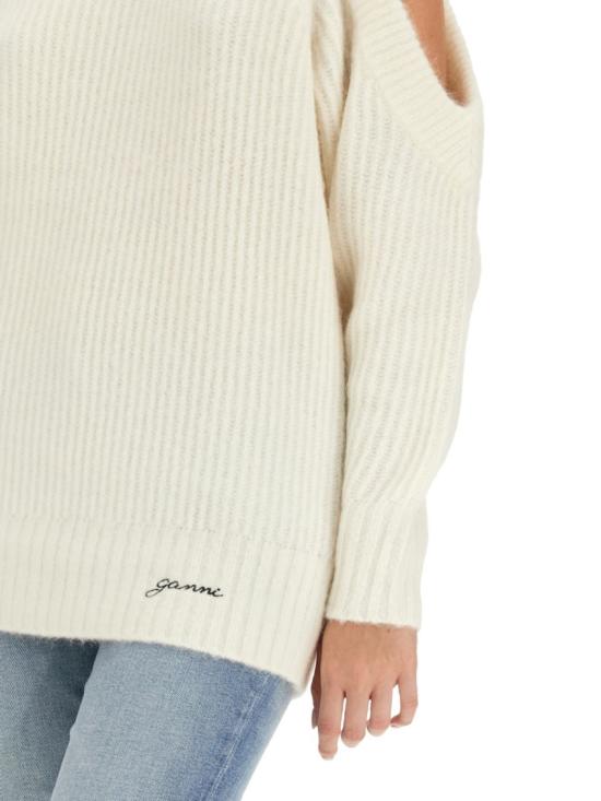 가니 긴팔 티셔츠 K1925 135 White - GANNI