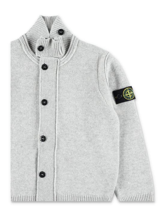 25FW [키즈] 스톤 아일랜드 니트/스웻셔츠 5100003S00M1 V0M64 MELANGE GREY - STONE ISLAND