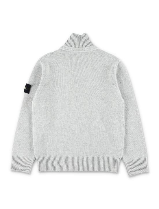 25FW [키즈] 스톤 아일랜드 니트/스웻셔츠 5100003S00M1 V0M64 MELANGE GREY - STONE ISLAND