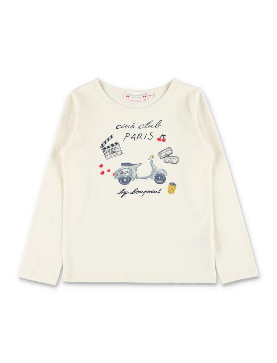 25FW [키즈] 봉쁘앙 티셔츠 W05GTSK00012 104 Bianco