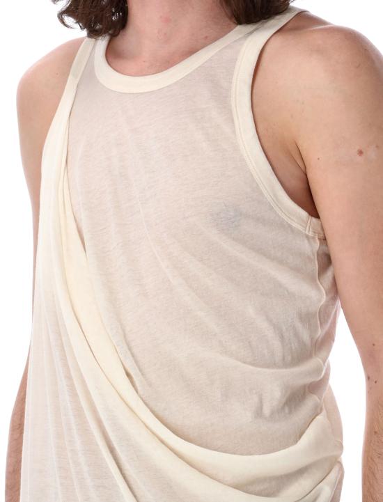 25SS 릭 오웬스 민소매 티셔츠 RR01E5152UC 21 Beige - RICK OWENS