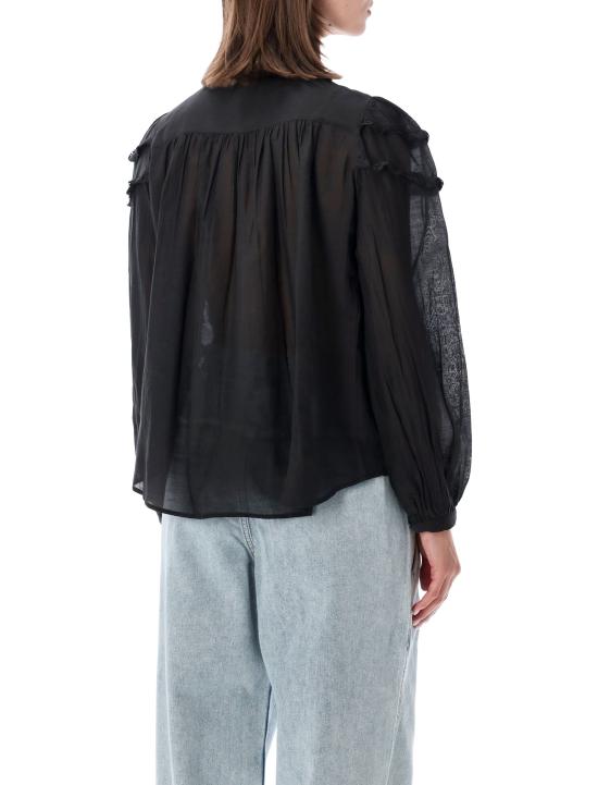 26FW 이자벨마랑에뚜왈 크리스타 블라우스 HT0681FBB3J04E 01BK NERO - ISABEL MARANT ETOILE
