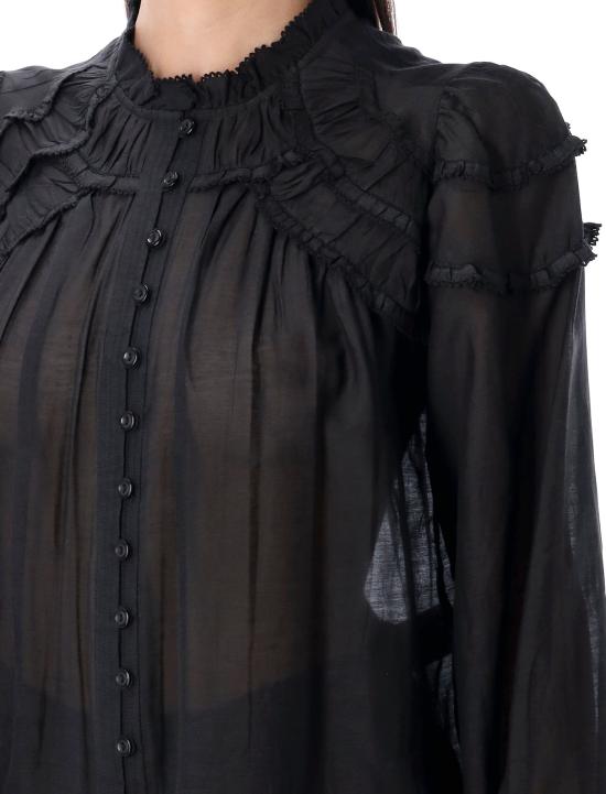 26FW 이자벨마랑에뚜왈 크리스타 블라우스 HT0681FBB3J04E 01BK NERO - ISABEL MARANT ETOILE