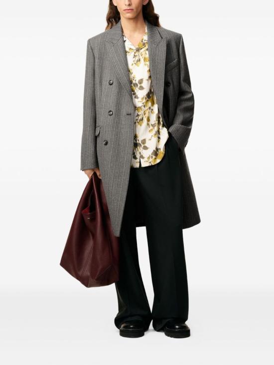 25FW 아미 코트 HCO110 WV00800711 Grey - AMI