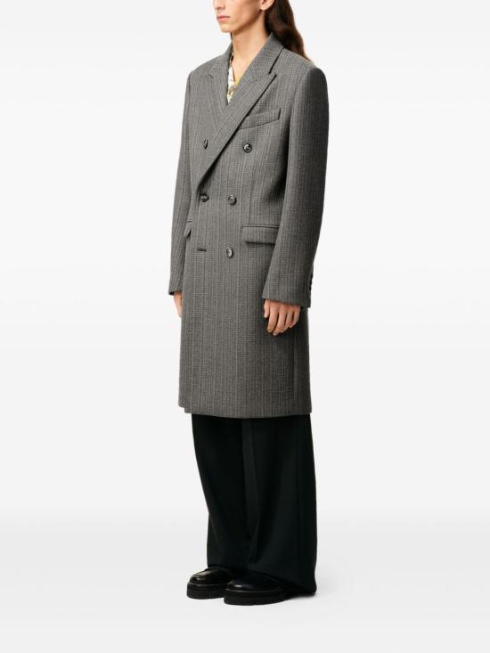 25FW 아미 코트 HCO110 WV00800711 Grey - AMI