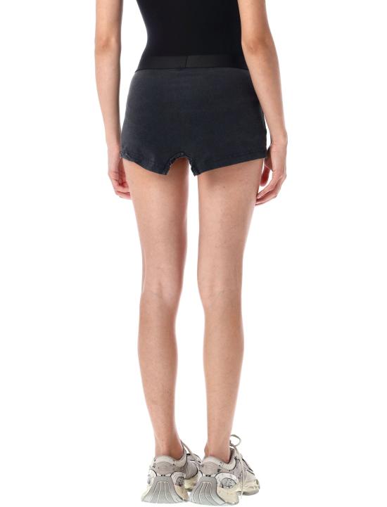 25FW 발렌시아가 컷 오프 브리프 스커트 839695TSVZ1 1041 FADED WASHED BLACK - BALENCIAGA