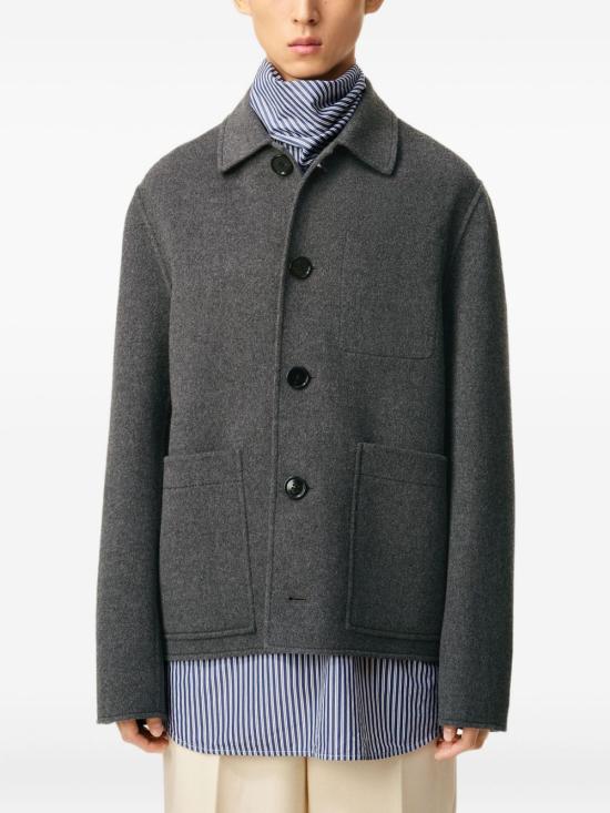 25FW 아미 플란넬 자켓 HJK844 WV0022055 Grey - AMI