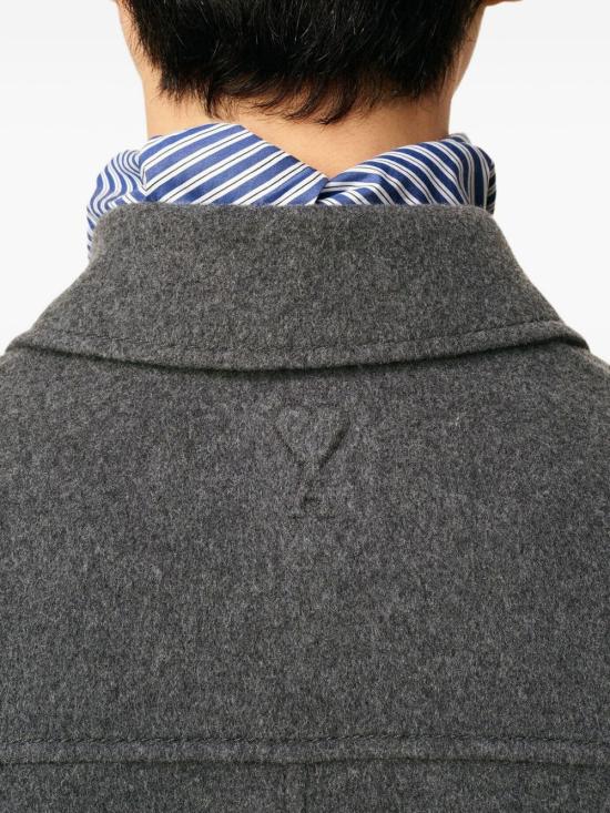 25FW 아미 플란넬 자켓 HJK844 WV0022055 Grey - AMI
