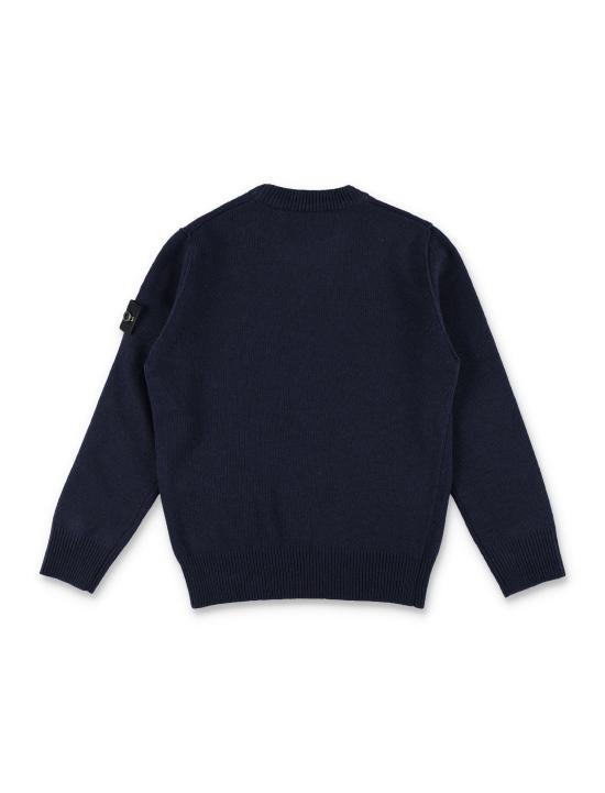 26FW [키즈] 스톤 아일랜드 캐시미어 니트 5100002S00M1 V0020 Blu - STONE ISLAND