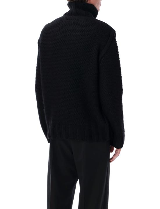25FW MM6 메종마르지엘라 스웨터 SH2HA0008M13166 900 Nero - MM6 MAISON MARGIELA