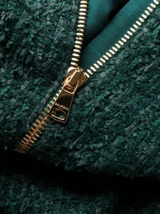  발망 원피스 BF1R5533XF91 7CX Green - BALMAIN