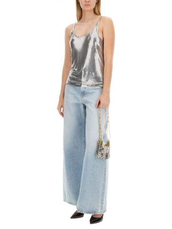  파코라반 민소매 티셔츠 19EITO039MH0060 P040 Silver - PACO RABANNE