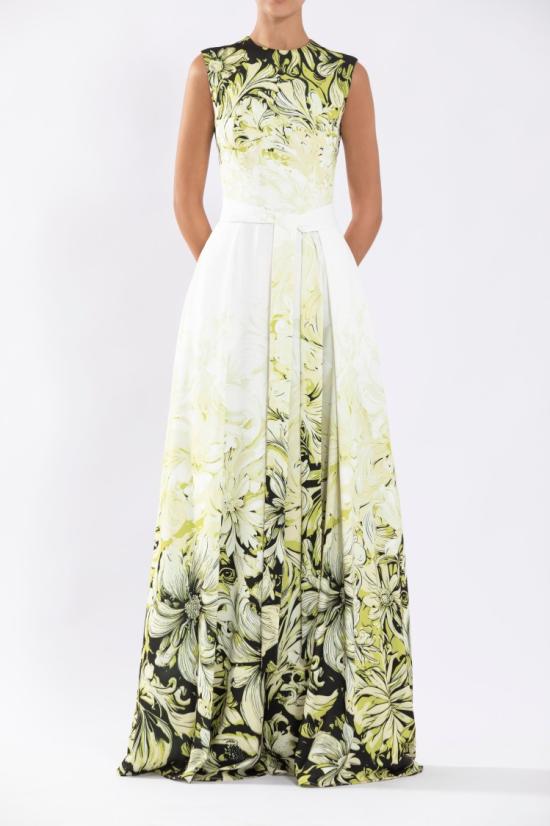  사이드 코베이시 점프수트 크레이프 프린트 - SAIID KOBEISY