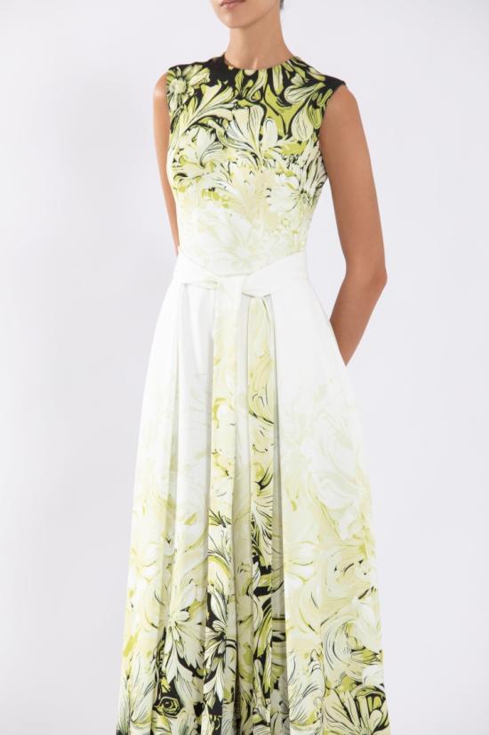  사이드 코베이시 점프수트 크레이프 프린트 - SAIID KOBEISY