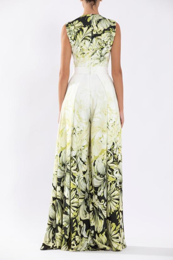  사이드 코베이시 점프수트 크레이프 프린트 - SAIID KOBEISY