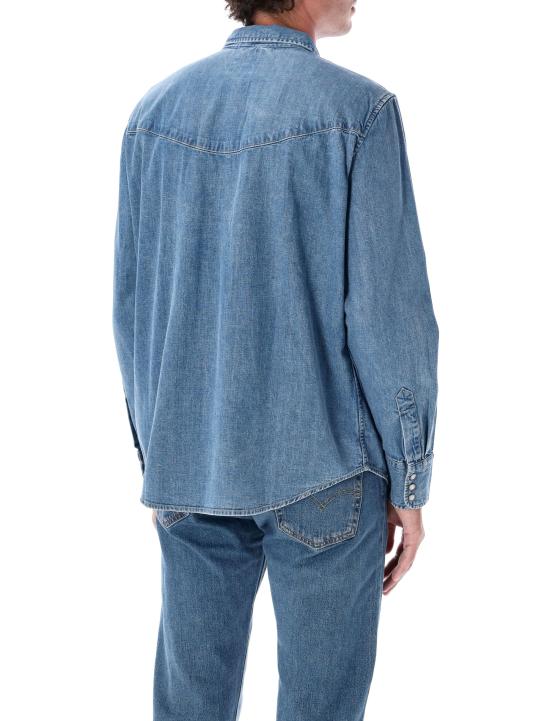 25FW 리바이스 반팔 티셔츠 003NS 0002 MED BLUE - LEVI'S