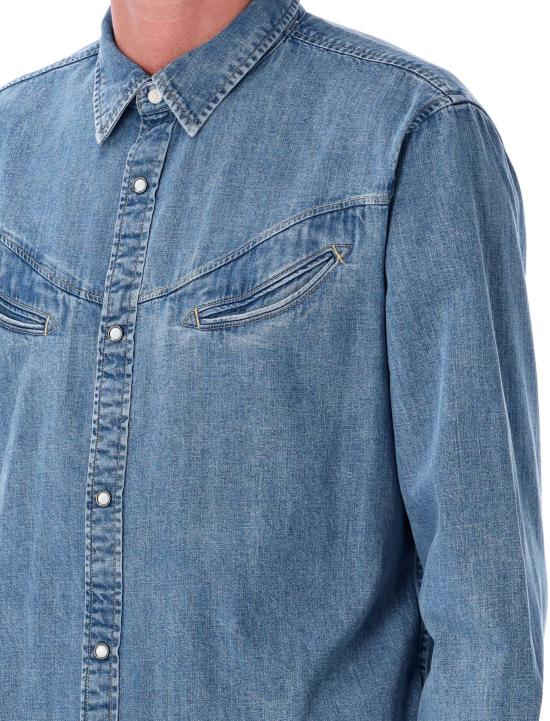 25FW 리바이스 반팔 티셔츠 003NS 0002 MED BLUE - LEVI'S