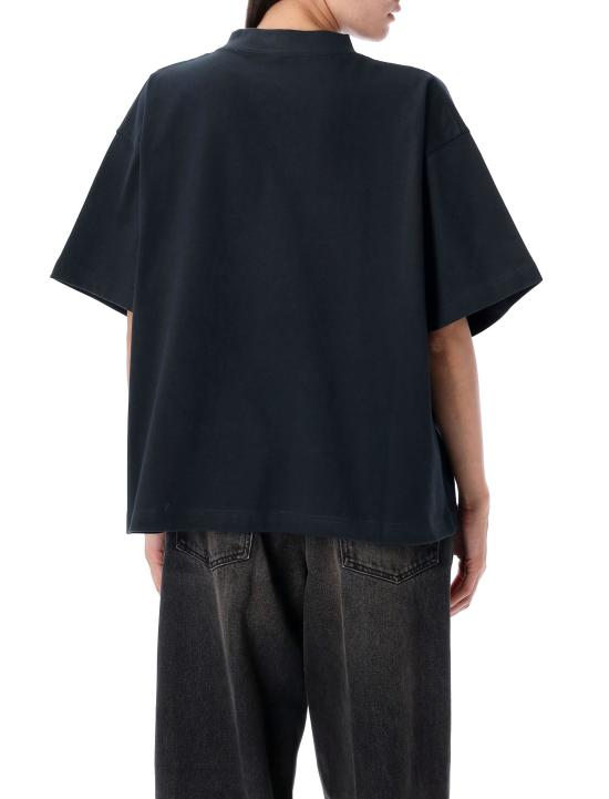 25FW 발렌시아가 반팔 티셔츠 818431TSVU4 1083 FADED BLACK - BALENCIAGA