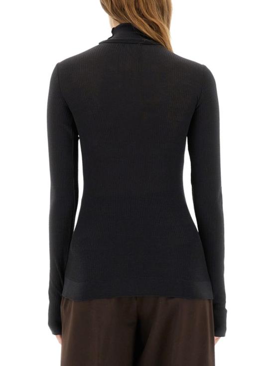25FW 르메르 심리스 하이넥 탑 TO1460 LK1032MU163 Black - LEMAIRE
