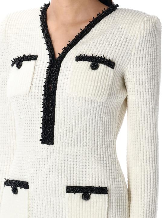 25SS 셀프 포트레이트 미디 원피스 RS25087SW WHITE Bianco - SELF PORTRAIT